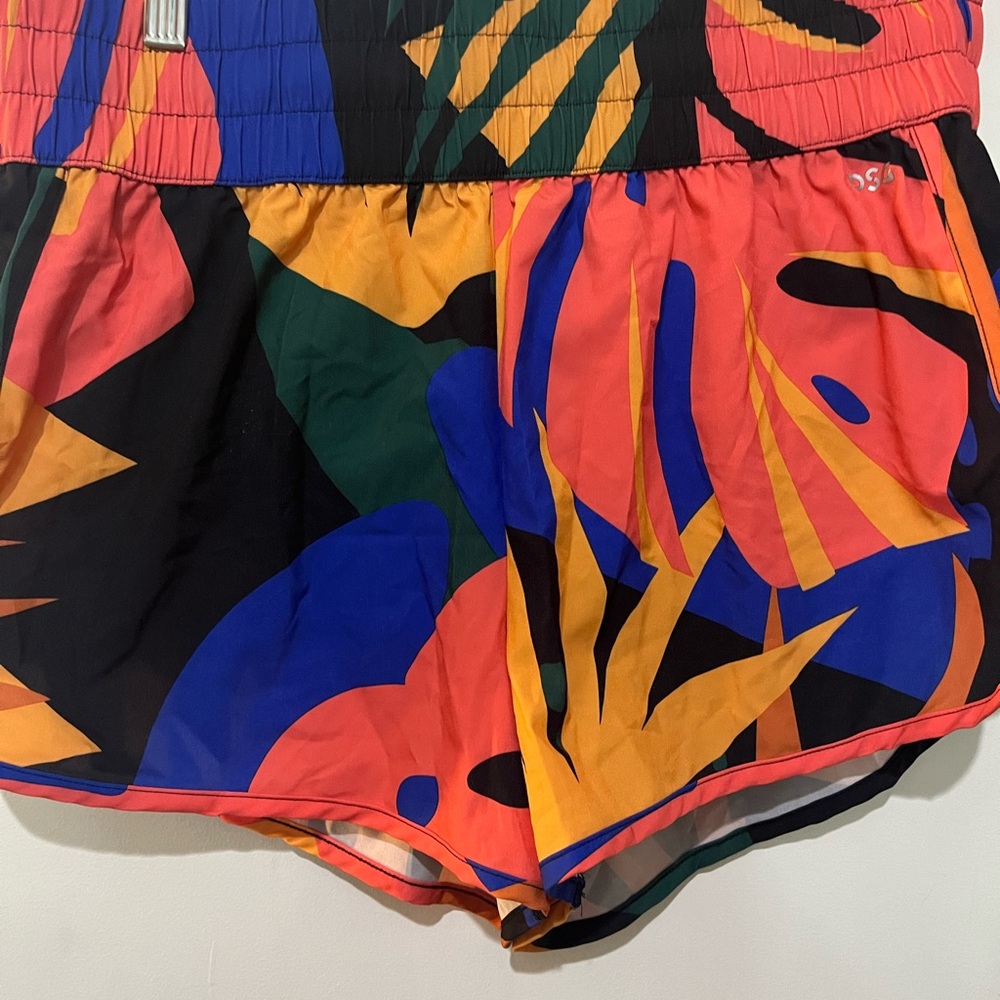 DSG Red and Orange Athletic Shorts Vibrant Design